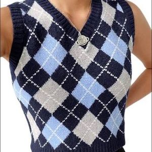 Argyle sweater vest